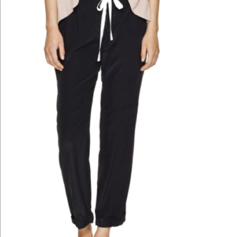 Black Wilfred pants 100% silk
